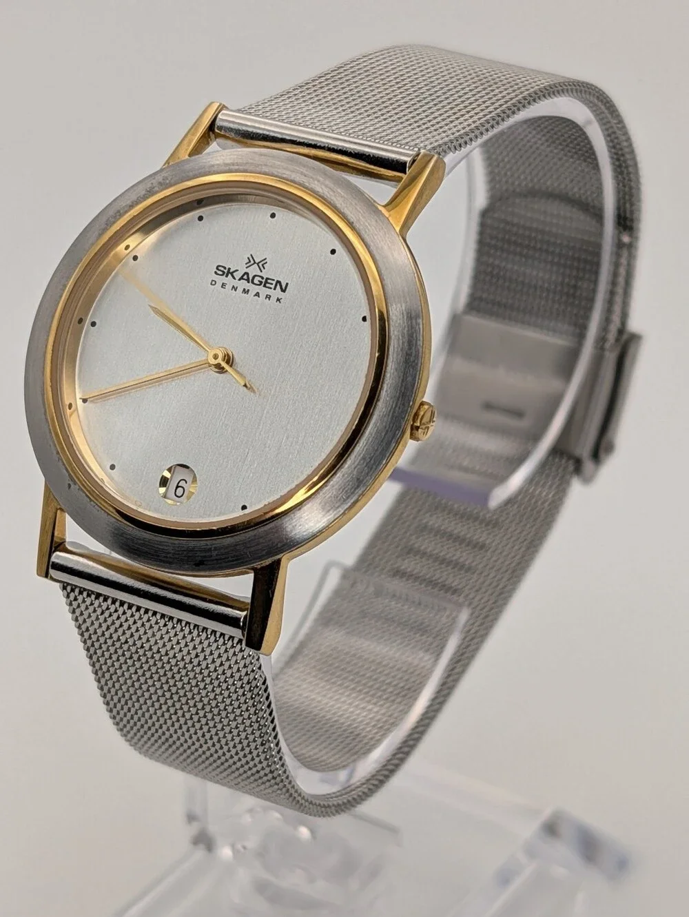 Skagen Two-Tone Mesh Bracelet Watch - Silver & Gold